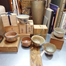 和骨董の茶碗各種　陶器・食器類等