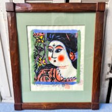 「草間 彌生 かぼちゃ アクリル画」「元永 定正 肉筆画」「平山 郁夫 素描」「田崎 広助 朱富士 油彩画」「宇治山哲平 油彩画」「柚木 沙弥郎 ガラス絵3点」「畦地 梅太郎 ガラス絵 版画」「芹沢銈介 微笑観音 肉筆画」「クロード・ワイズバッシュ 油彩画」その他絵画数点