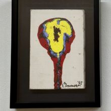 「元永 定正 無題 油彩画 SM号」